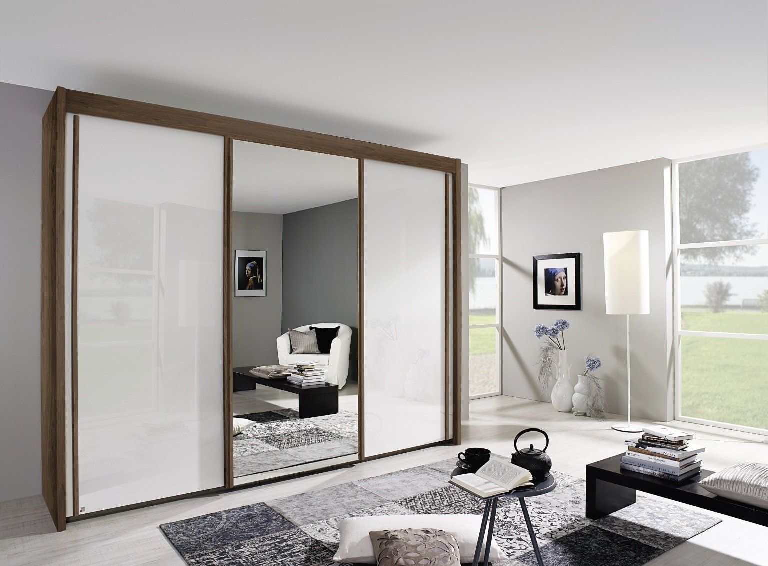 Imperial 280cm Sliding 3 Door Wardrobe | Eyres Furniture Within Three Door Mirrored Wardrobes (View 9 of 20)