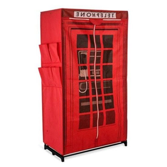 Jocca Tnt Wardrobe Telephone Box Design – Red | Robert Dyas For Telephone Box Wardrobes (View 10 of 20)