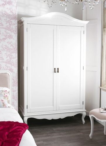 Juliette Shabby Chic Antique White Double Wardrobe Throughout Cheap Shabby Chic Wardrobes (View 18 of 20)