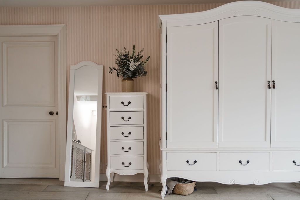 Juliette White Triple Freestanding Wardrobe | Furniture.co.uk For White 3 Door Wardrobes With Drawers (Gallery 14 of 20)