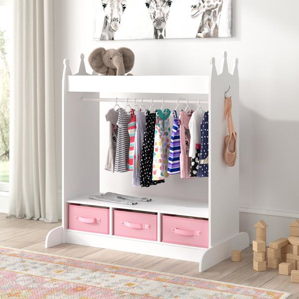 Kids Wardrobe Closet | Wayfair For Childrens Wardrobes With Drawers And Shelves (View 4 of 20)