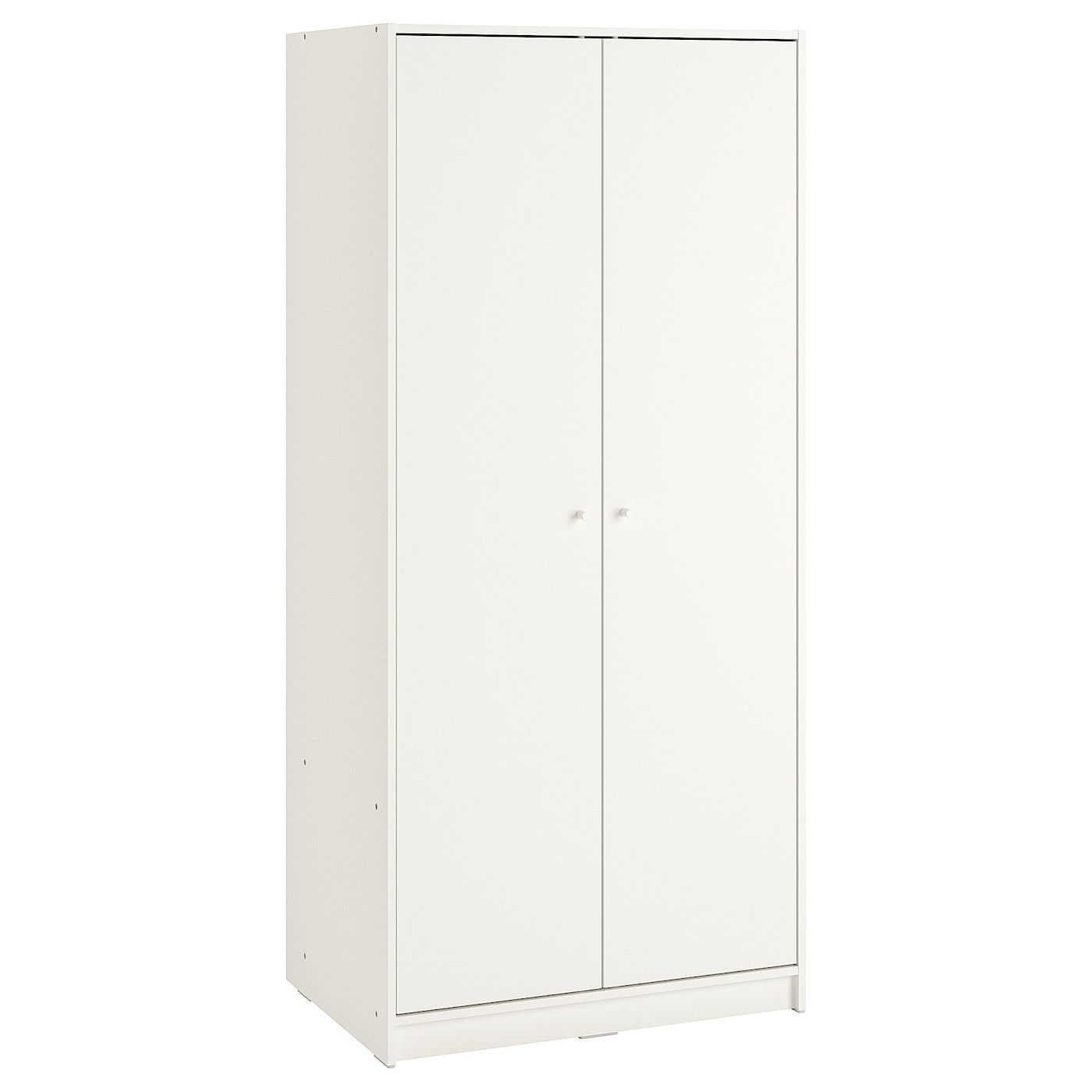 Kleppstad Wardrobe With 2 Doors, White, 311/4x691/4" – Ikea Throughout Cheap 2 Door Wardrobes (Gallery 6 of 20)