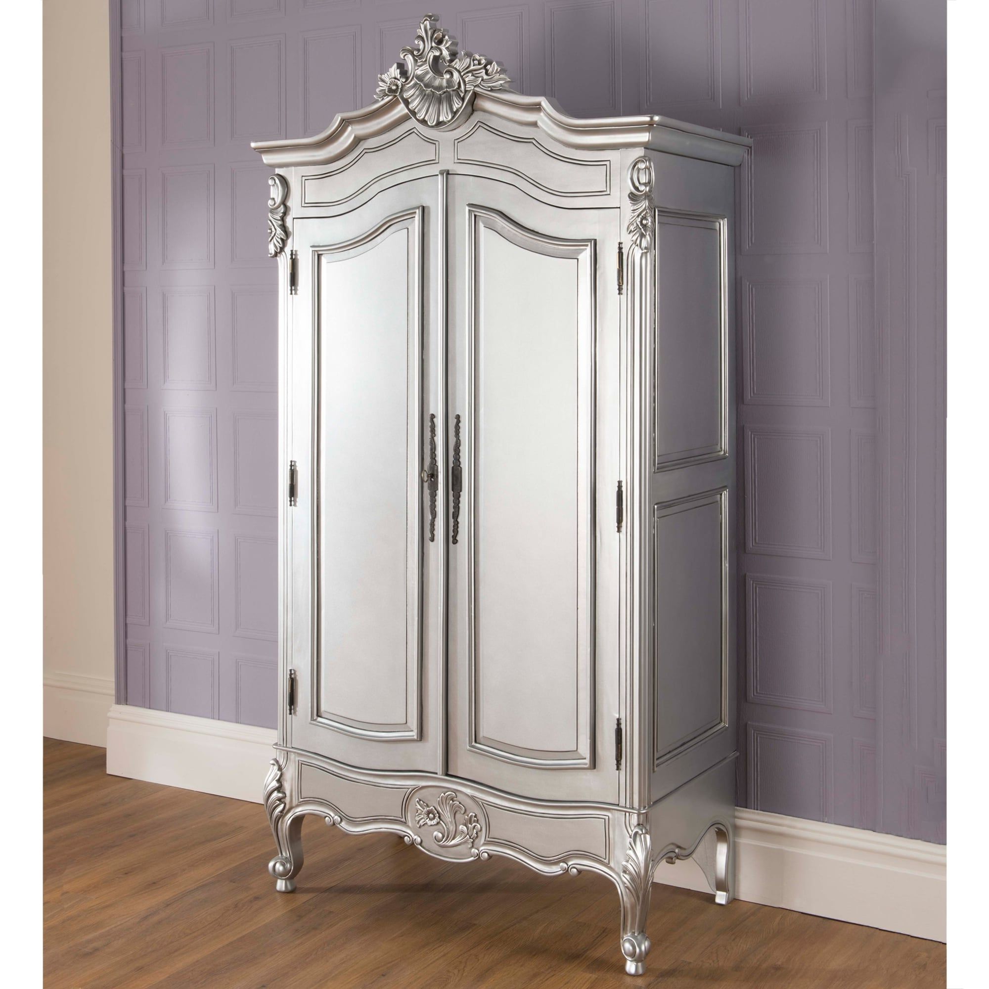 La Rochelle Antique French Wardrobe Is A Wonderful Addition To Our Shabby  Chic Furniture Pertaining To Silver French Wardrobes (View 9 of 20)