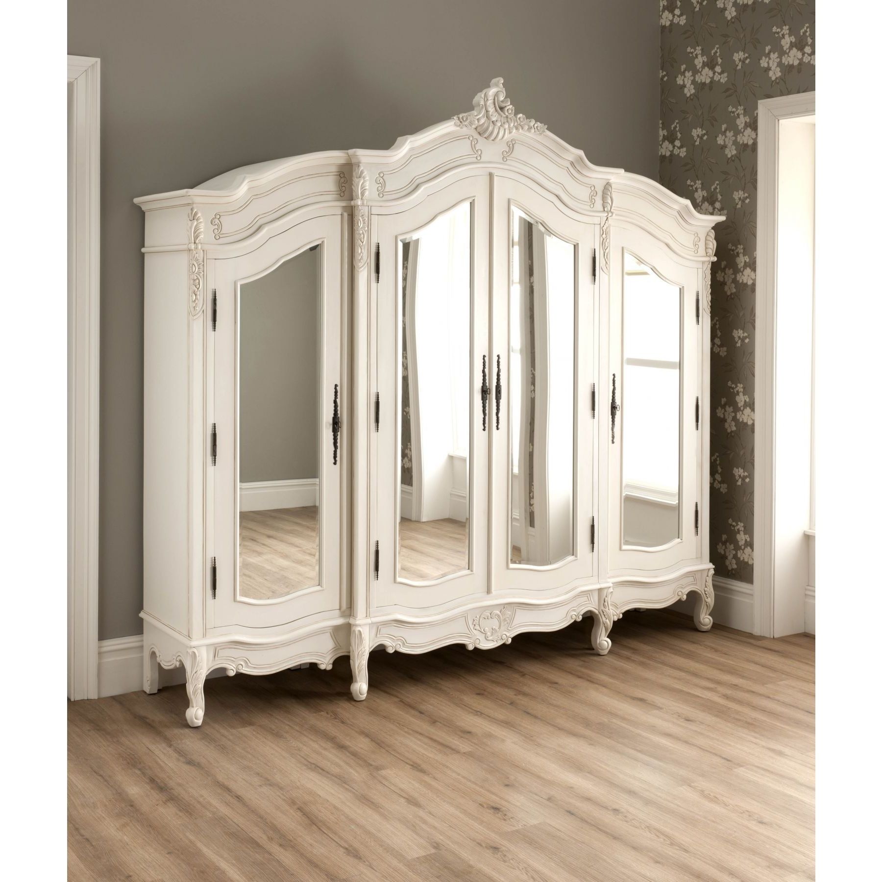 La Rochelle Antique French Wardrobe | Rococo Furniture | French Furniture Regarding Antique White Wardrobes (View 7 of 20)