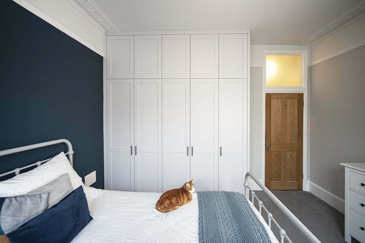 Lacquered Shaker Style Fitted Wardrobes, Fully Bespoke, Richmond Pertaining To Richmond Wardrobes (View 13 of 20)
