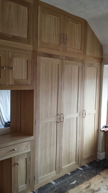 Large Oak Fitted Wardrobes, Before & After – Thorne Woodworking Within Large Oak Wardrobes (Gallery 9 of 20)