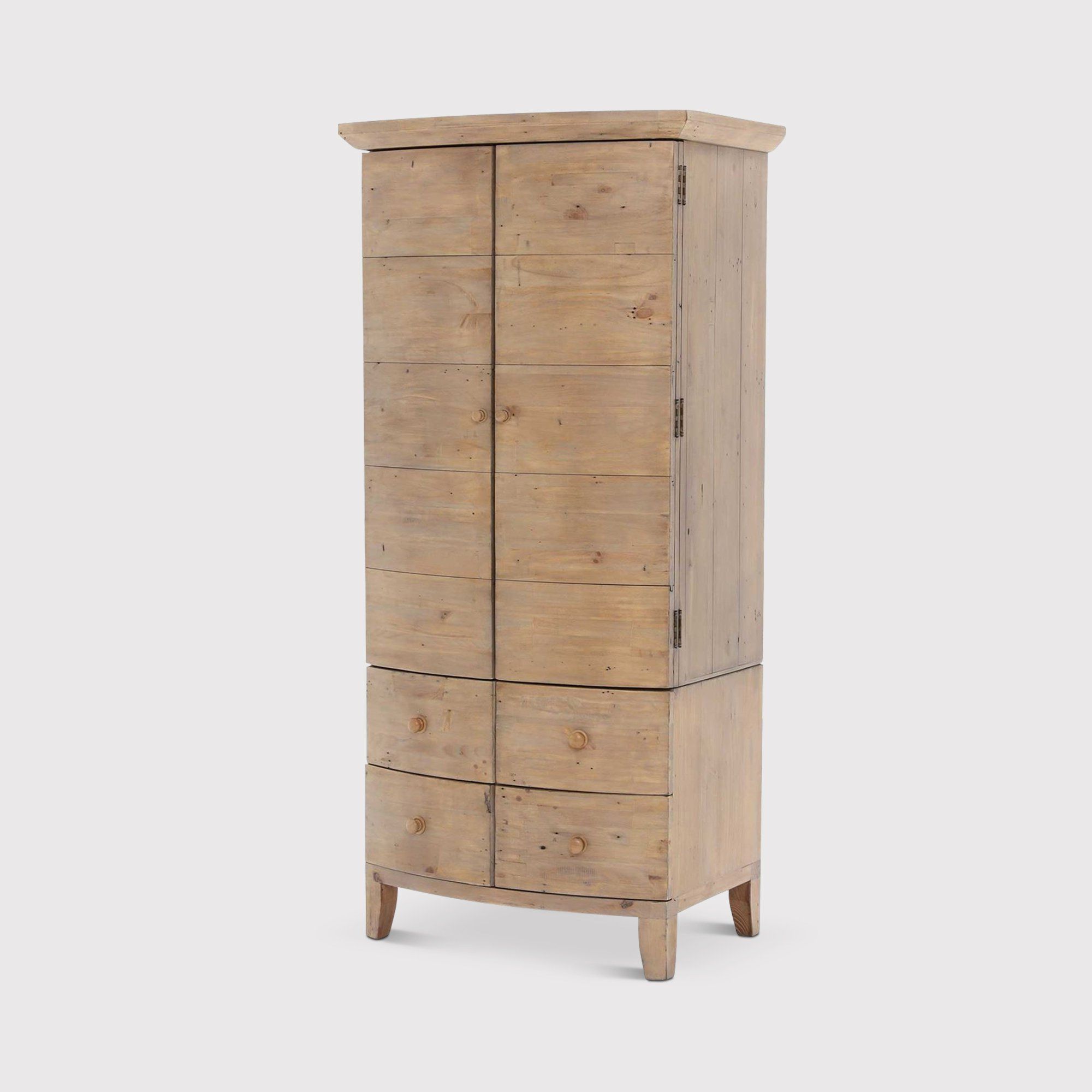 Lewes Reclaimed Wood Small Wardrobe, Brown – Barker & Stonehouse Within Small Wardrobes (View 13 of 20)