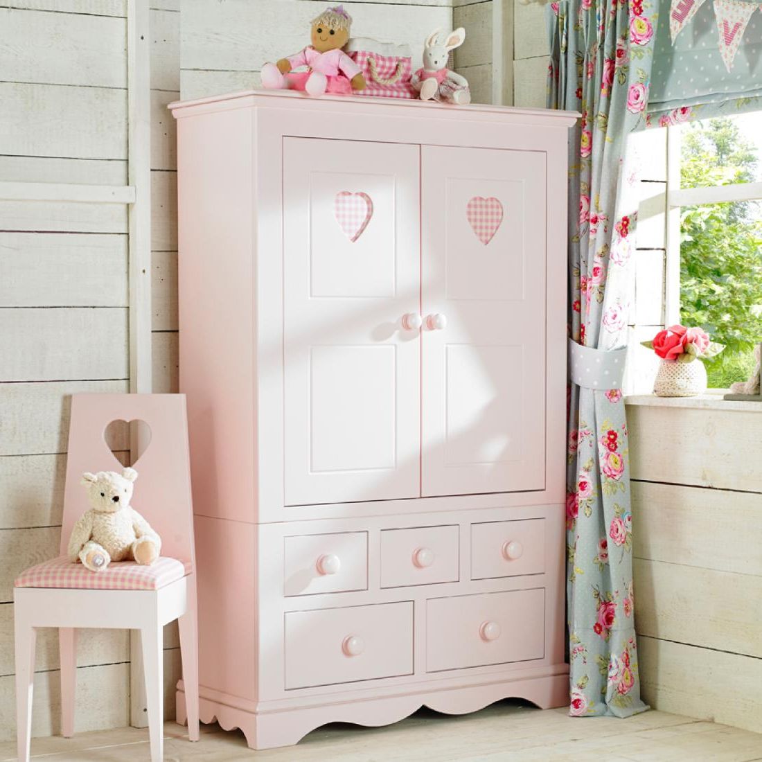 Looby Lou Combination Wardrobe | Childrens Wardrobe | Girls Wardrobe With Regard To Childrens Pink Wardrobes (Gallery 1 of 20)