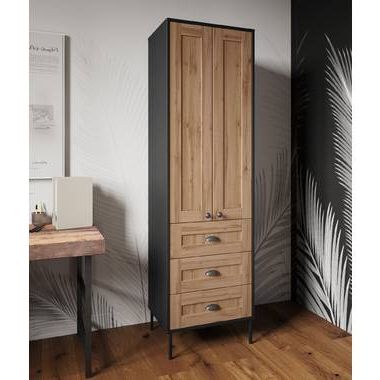 Loon Peak® Aarie Manufactured Wood Armoire & Reviews | Wayfair Inside Oak Wardrobes (Gallery 13 of 20)