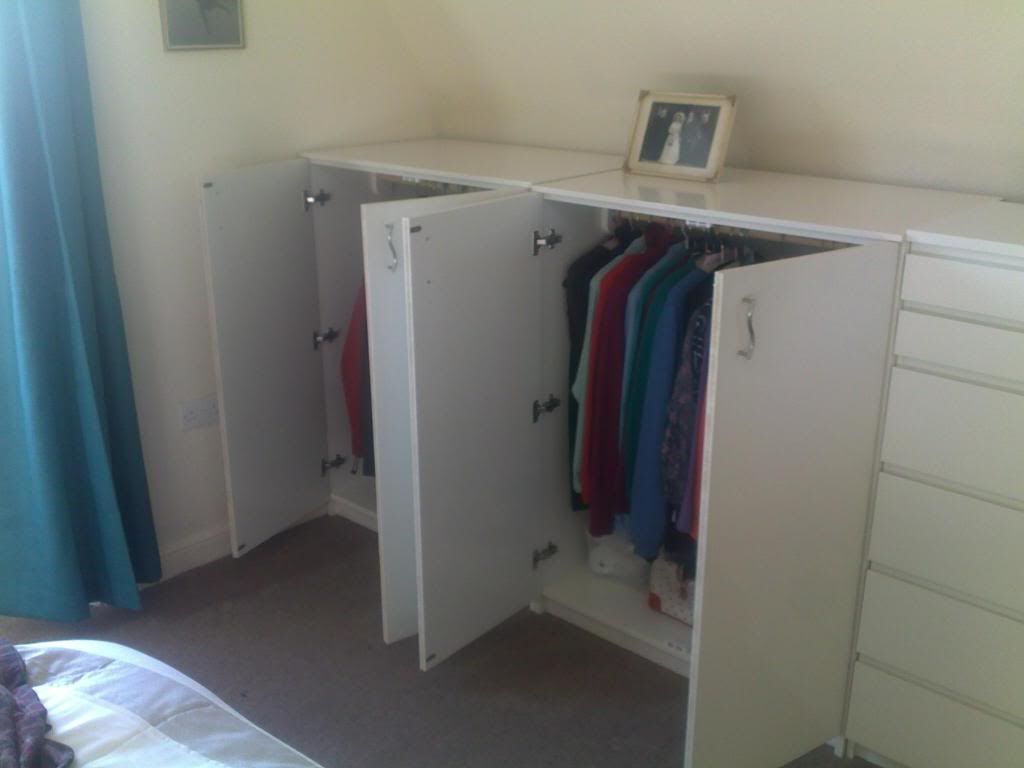 Low Wardrobe (jamas Melamina) | Short Wardrobe, Attic Wardrobe, Low Wardrobe With Regard To Short Wardrobes (View 3 of 20)