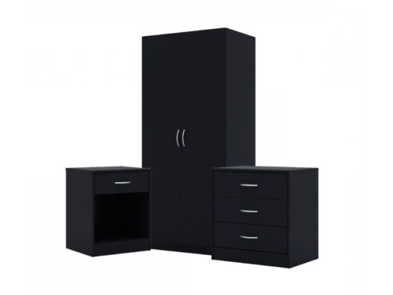 Lpd Delta Bedroom Furniture Set In Blacklpd Furniture With Black And White Wardrobes Set (Gallery 12 of 20)