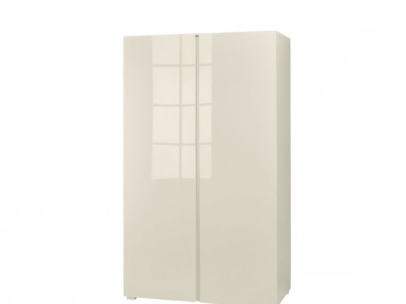 Lpd Puro 2 Door Wardrobe In Cream Glosslpd Furniture With Cream Gloss Wardrobes Doors (View 11 of 20)