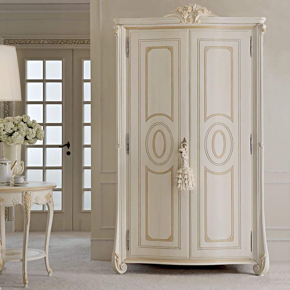 Luxury Ivory Italian 2 Door Wardrobe – Juliettes Interiors Throughout Ivory Wardrobes (View 18 of 20)
