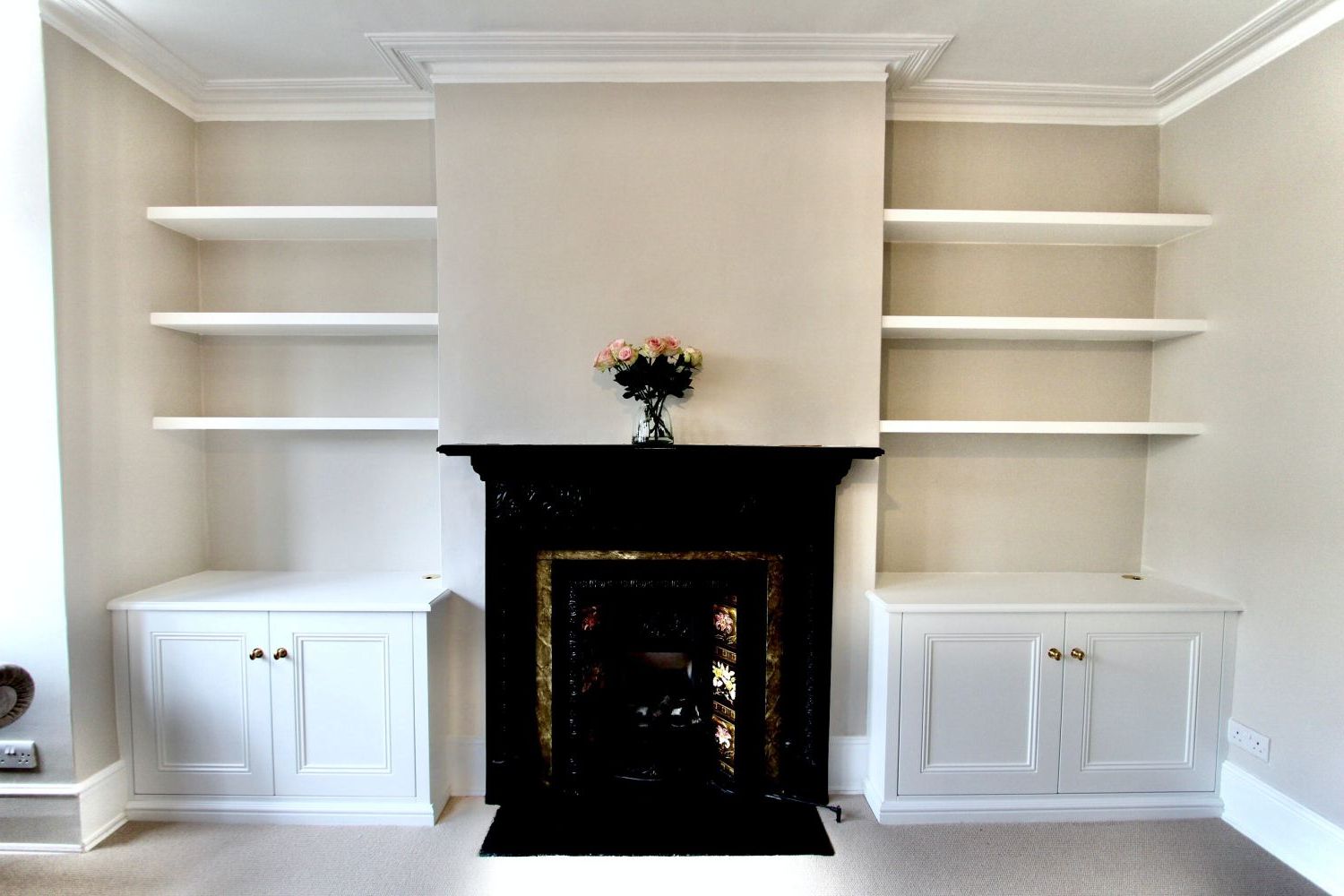 Mdf Alcove Fitted Furniture, Bespoke Storage Cabinets | E.d.k Carpentry &  Joinery | Phone: 020 8614 0725 Throughout Alcove Wardrobes (Gallery 18 of 20)