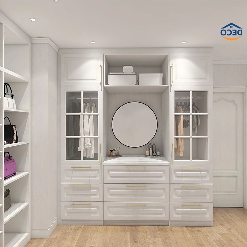 Minimalist Customoized Furniture Open Space Design White Color Shoebox  Luxury Storage Cabinet Clothes Wardrobes – China Wardrobes, Walk In  Cloakroom | Made In China Regarding Cheap White Wardrobes (Gallery 9 of 21)