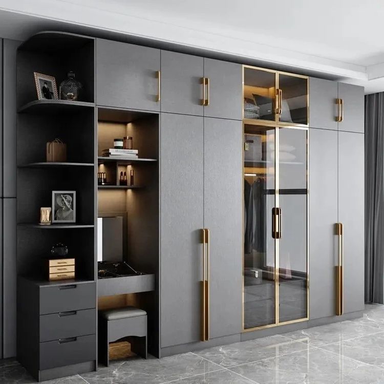 Modern Bedroom Furniture French Wardrobe Built In Closet – China Cabinet,  Home Furniture | Made In China Regarding French Built In Wardrobes (View 11 of 20)