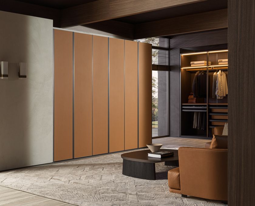 Modern Closet Designs: Discover The Collection | Molteni&c Regarding Brown Wardrobes (View 3 of 20)