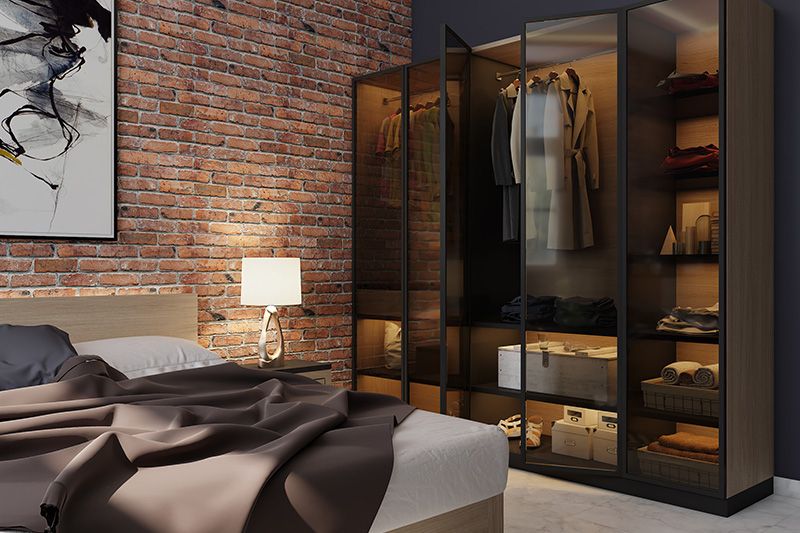 Modern Wardrobe Designs For Bedroom | Design Cafe In Industrial Style Wardrobes (View 9 of 20)