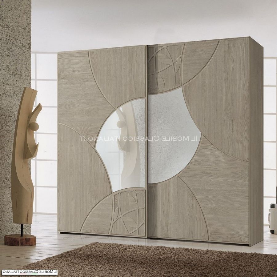Modern Wardrobe With Sliding Doors | The Classic Italian Furniture For Wardrobes With 2 Sliding Doors (Gallery 3 of 20)