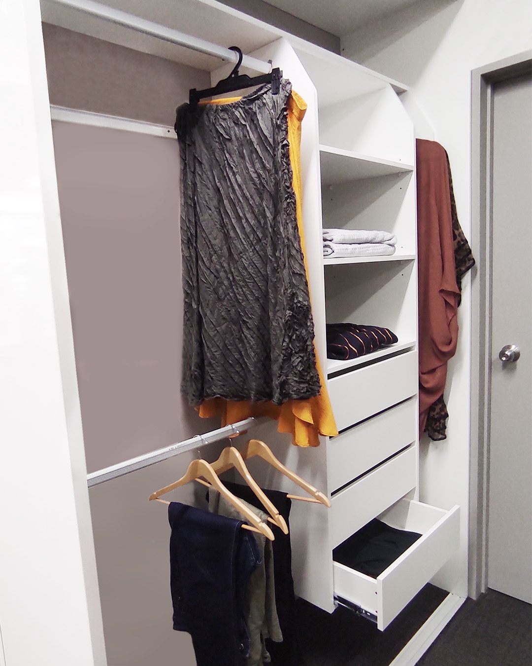 Modular Wall Hung Wardrobe Organisers | Showerwell Home Products With Hanging Wardrobes Shelves (View 18 of 20)