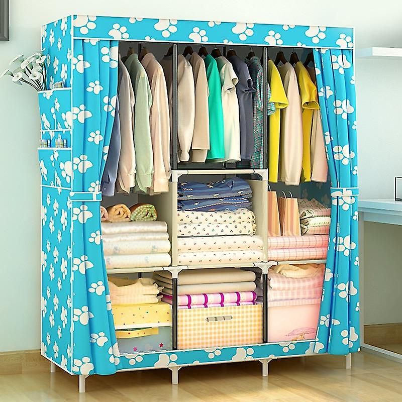 Non Woven Cloth Wardrobe Fabric Closet, Portable Folding Storage Cabinet |  Fruugo It Regarding Portable Wardrobes (View 3 of 20)