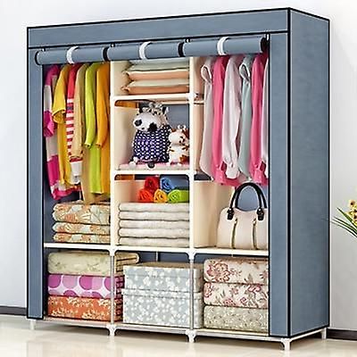 Non Woven Fold Portable Storage Furniture, Quarter Wardrobe Cabinet Bedroom  | Fruugo It For Portable Wardrobes (Gallery 2 of 20)