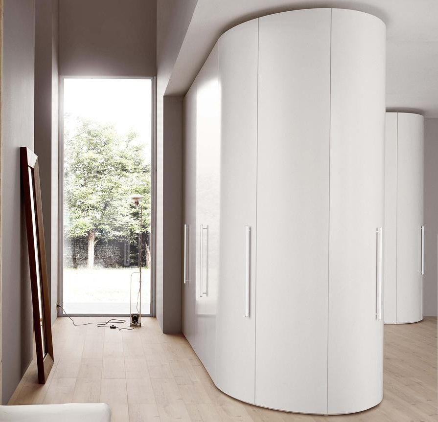 Novamobili Curved Wardrobe | Fitted Wardrobes | Bedroom Furniture Throughout Curved Corner Wardrobes Doors (Gallery 12 of 20)