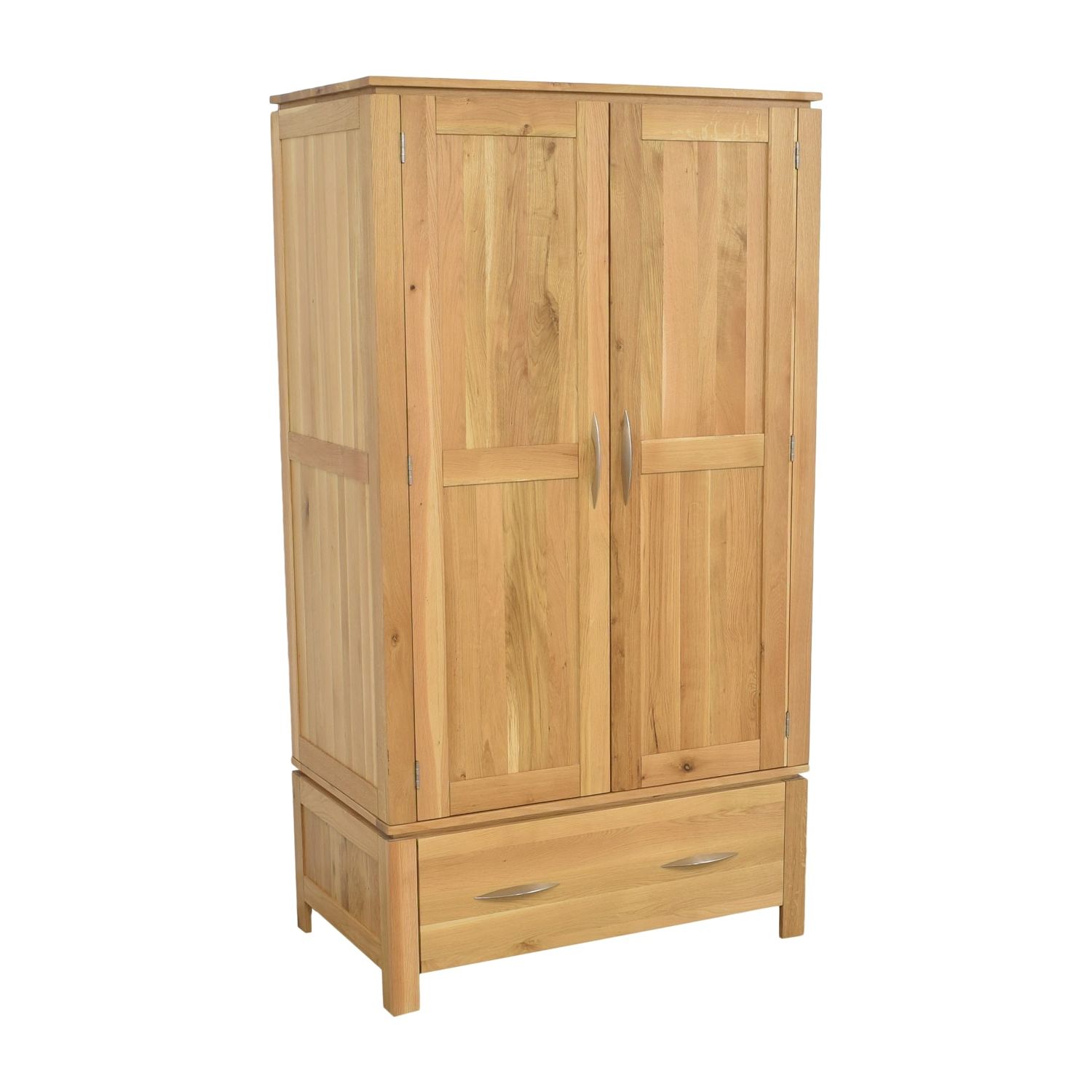 Oak Furnitureland Single Drawer Rustic Armoire | 49% Off | Kaiyo With Single Oak Wardrobes With Drawers (Gallery 11 of 20)