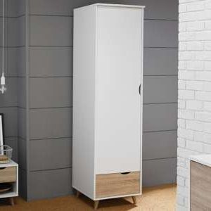One Door Wardrobes Uk With Storage | Furniture In Fashion In Single White Wardrobes With Drawers (View 9 of 20)