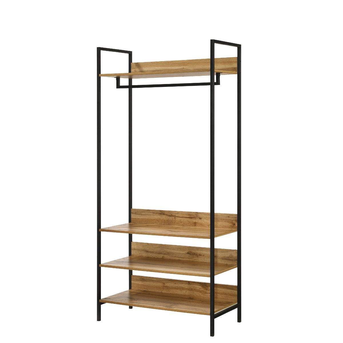 Open Wardrobe With 4 Shelves Inside Wardrobes With 4 Shelves (View 5 of 20)