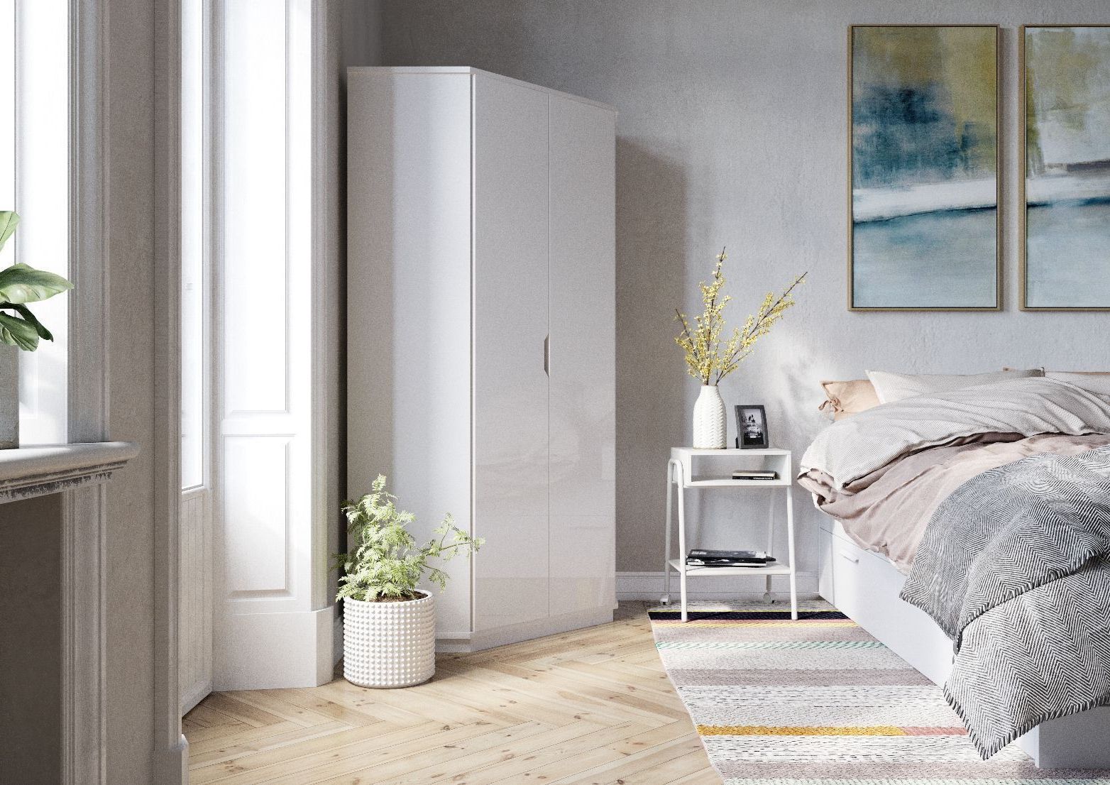 Our Free Ultimate Guide To Why You Need A Corner Wardrobe In 2021! Throughout White Gloss Corner Wardrobes (View 17 of 20)