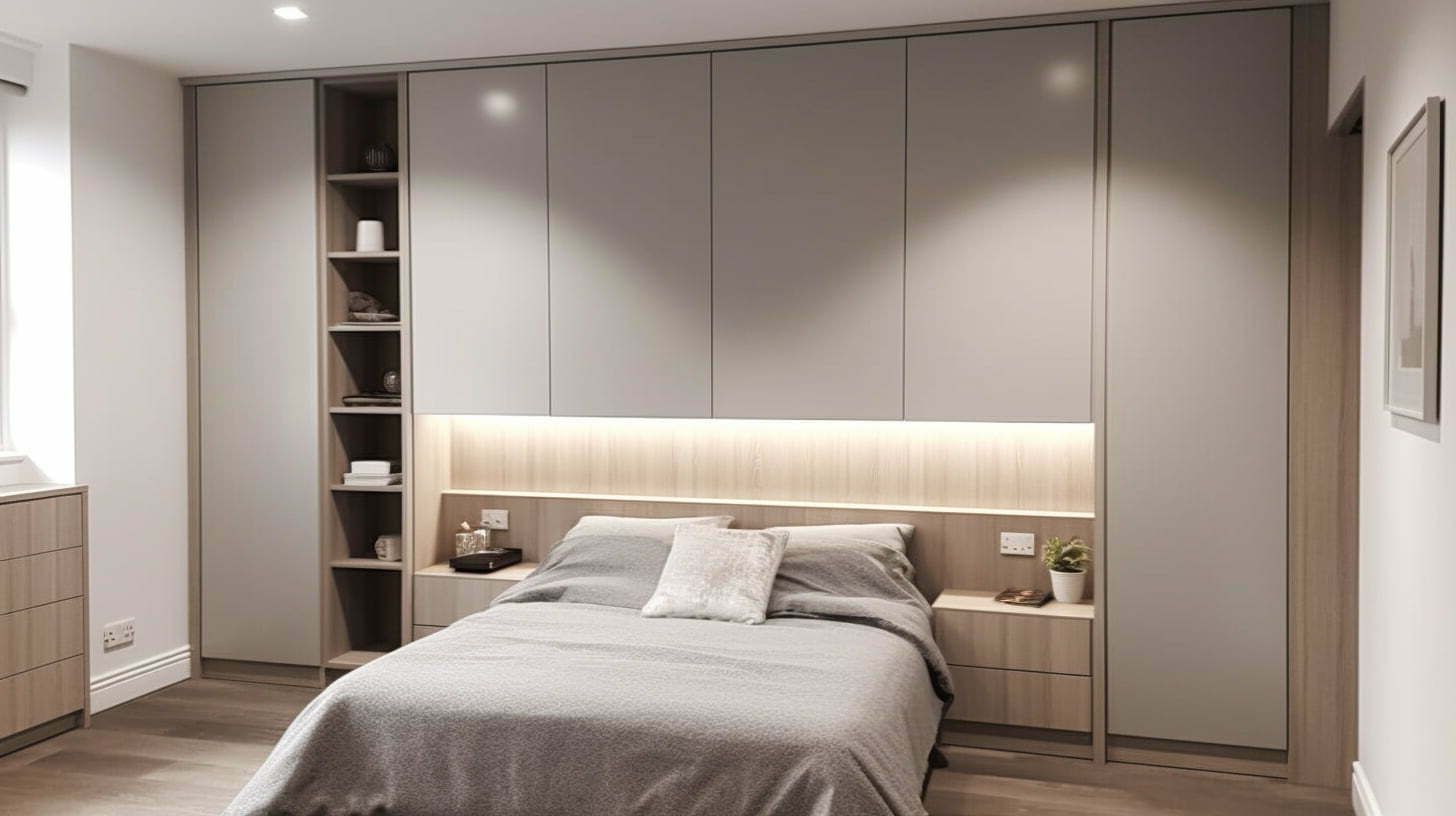 Overbed Fitted Wardrobes And Storage Units, Bespoke Overhead Storage For Overbed Wardrobes (Gallery 20 of 20)