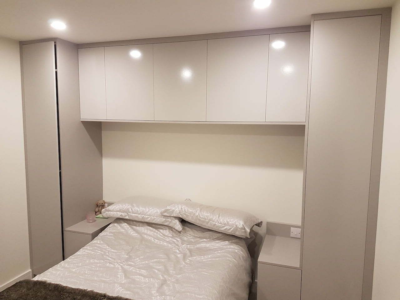 Overbed Fitted Wardrobes And Storage Units, Bespoke Overhead Storage In Over Bed Wardrobes Units (Gallery 9 of 20)