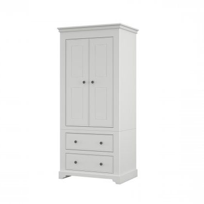Oxford 2 Door Narrow Wardrobes With 2 Drawers Pertaining To Small Tallboy Wardrobes (View 3 of 20)