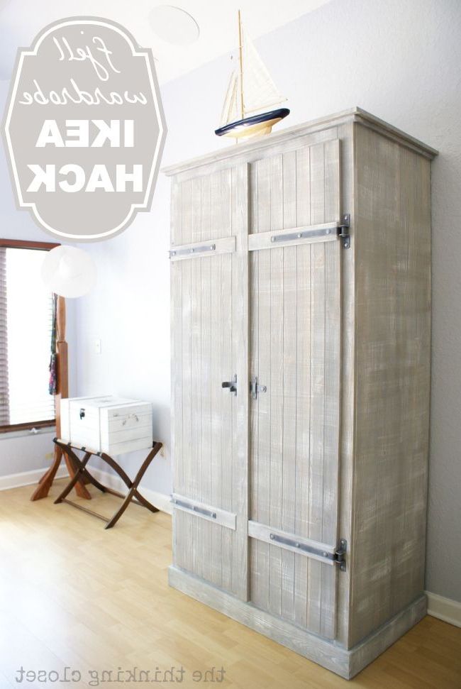 Pin On Furniture: Upcycling Is My Favorite! With Whitewash Wardrobes (Gallery 1 of 20)