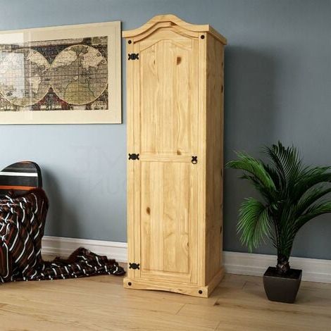 Pine Wardrobe Pertaining To Pine Wardrobes With Drawers And Shelves (View 12 of 20)