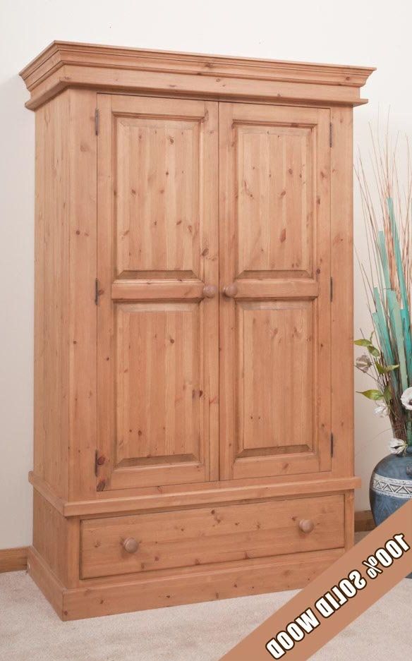 Pine Wardrobes — The Pine Station Inside Pine Wardrobes With Drawers And Shelves (Gallery 3 of 20)