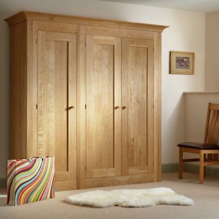 Quercus Oak Wardrobes – British Made Solid Oak Bedroom Furnitrure Intended For Large Oak Wardrobes (View 3 of 20)