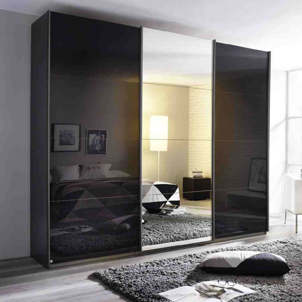 Rauch Kulmbach Glass And Mirror Front 3 Sliding Door Wardrobe Pertaining To Three Door Mirrored Wardrobes (View 6 of 20)