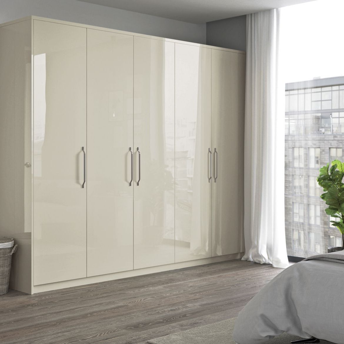 Reflections Wardrobe | Cash & Carry Kitchens Intended For White Gloss Wardrobes (View 10 of 20)
