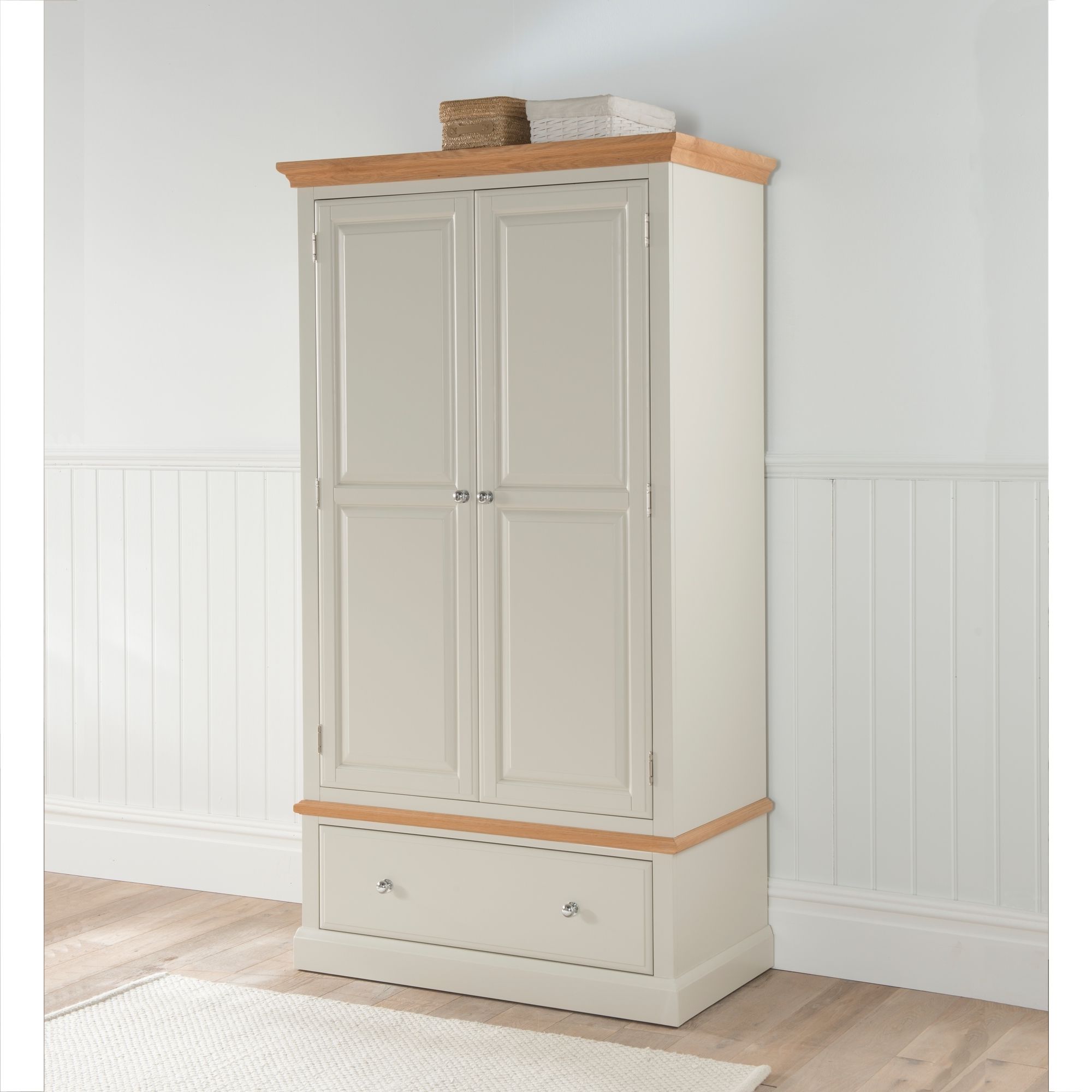Remi Shabby Chic Wardrobe | Online From Homesdirect365 Inside Shabby Chic Wardrobes For Sale (Gallery 1 of 20)