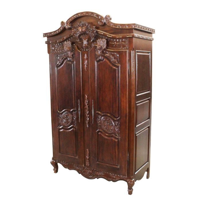 Rococo Mahogany Antique French Wardrobe Works Well Alongside Our Shabby  Chic Furniture For Rococo Wardrobes (View 7 of 20)