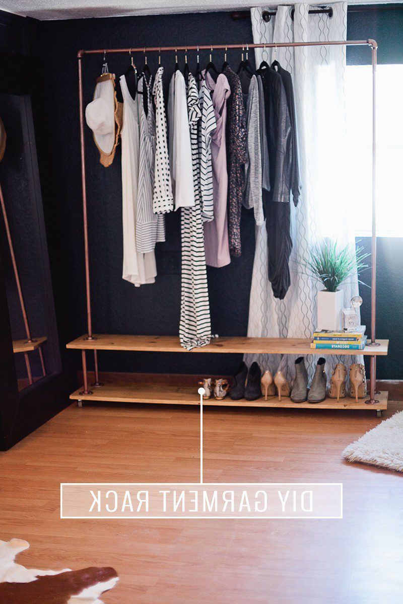 Rolling Diy Garment Rack For Your Wardrobe – Fresh Mommy Blog Inside Built In Garment Rack Wardrobes (View 14 of 20)