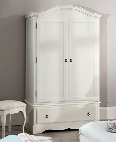 Romance Double Wardrobe, Stunning French Antique White Wardrobe With Large  Drawer (antique White) Intended For Shabby Chic White Wardrobes (View 13 of 20)