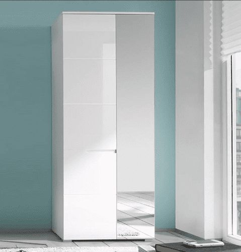 Shallow, Narrow And Slim Wardrobes For Small Rooms – Online Outlet Pertaining To Single White Wardrobes (View 15 of 20)