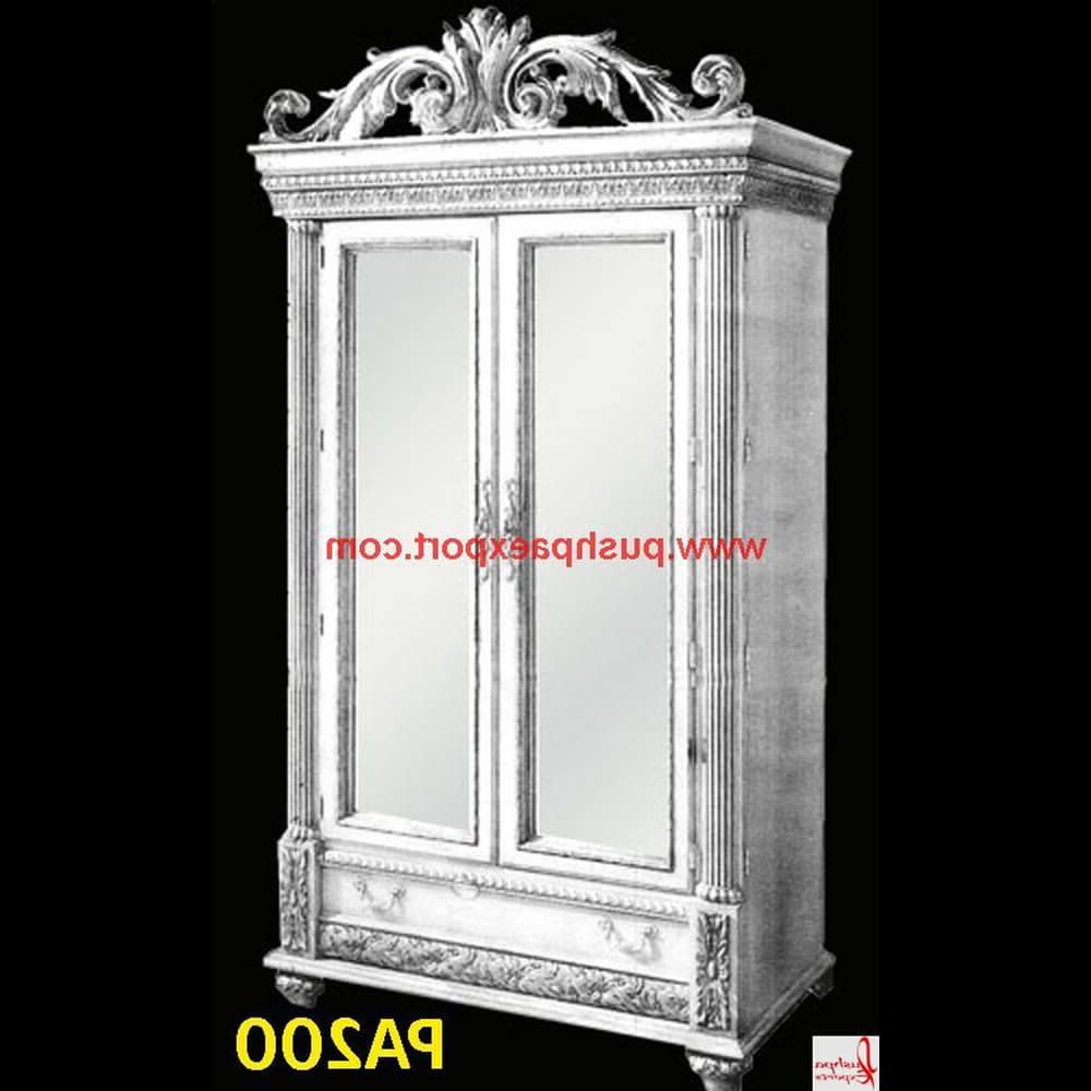Silver Armoire Silver Furniture, White Metal Furniture, Bone Inlay  Furniture, Mop Inlay Furniture, Marble Furniture Exporters, Manufacturers  And Wholesalers – Pushpa Exports, Udaipur, Rajasthan, India With Regard To Silver Metal Wardrobes (Gallery 5 of 20)