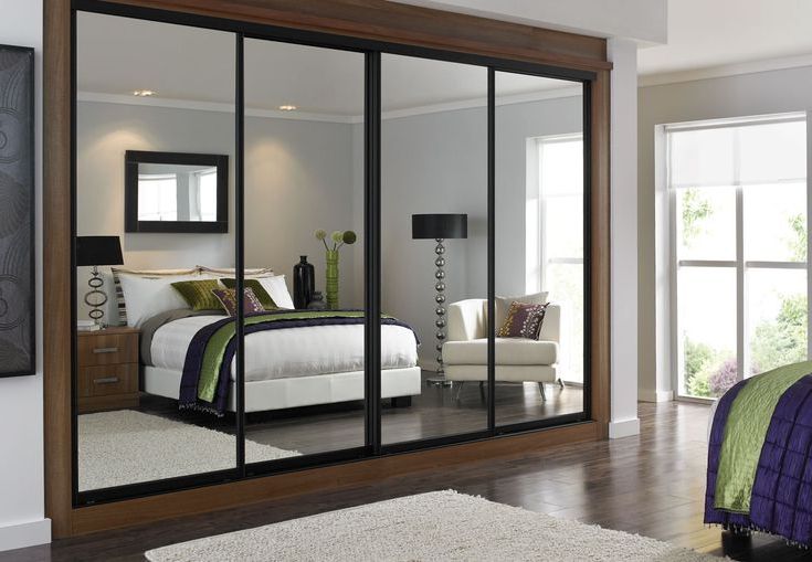 Sliding Wardrobes, Mirror Doors With Black Frames (View 14 of 20)