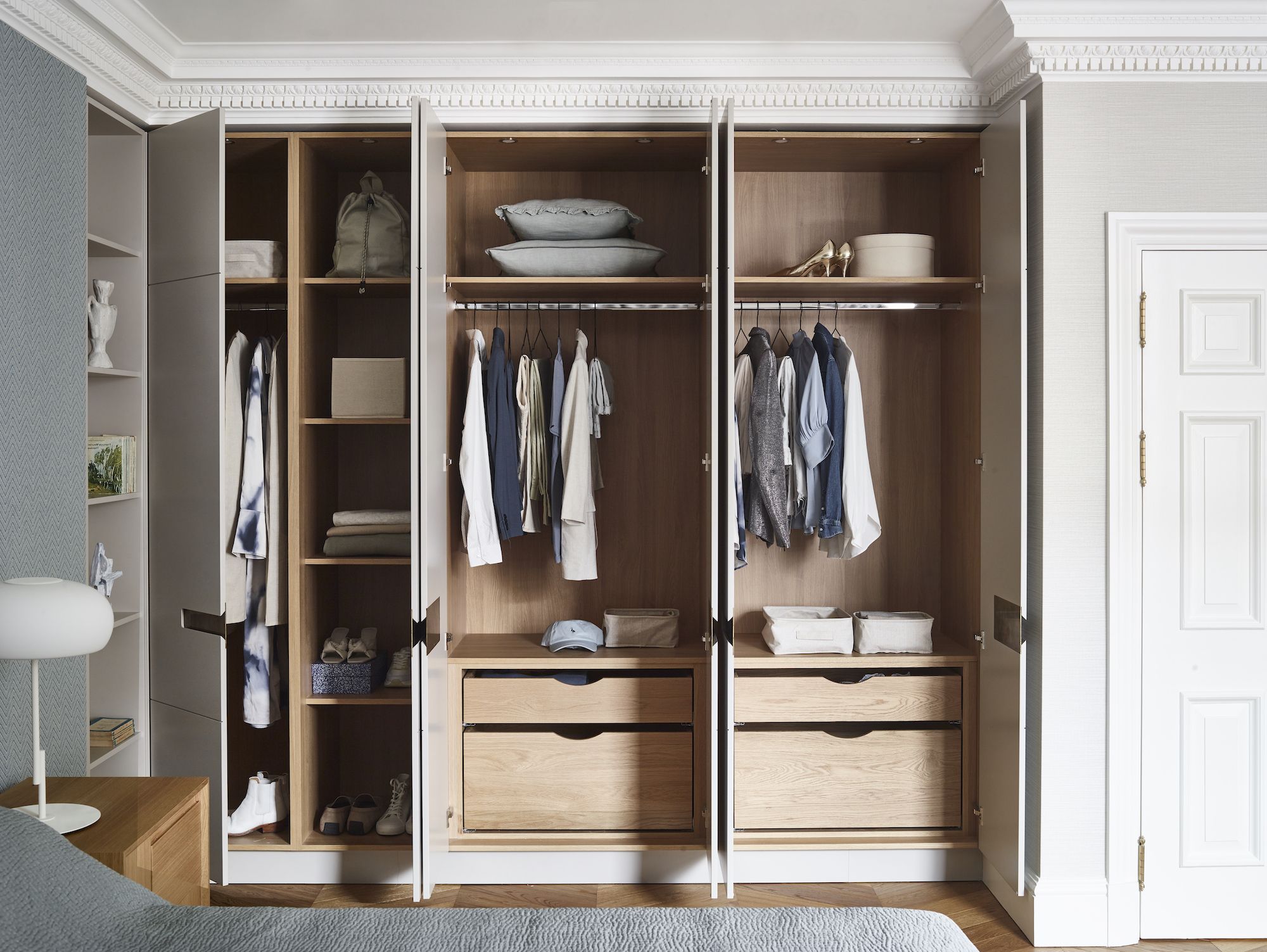 Small Closet Ideas: 10 Smart Designs For Bedrooms | Regarding Short Wardrobes (Gallery 14 of 20)