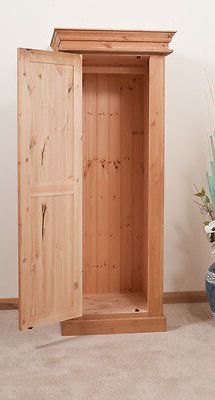 Solid Pine Wardrobe | Single 1 Door | Handmade | Dovetailed | Waxed | Ebay Throughout Single Pine Wardrobes (View 7 of 20)