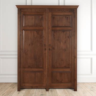 Solid Wood 2 Door Large Emperor Wardrobe With Free Delivery Intended For Large Wooden Wardrobes (Gallery 2 of 20)